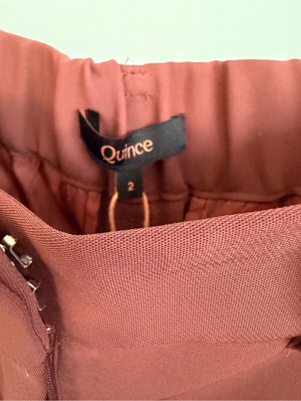 Quince Rust-Brown High-Rise Pleated Trousers - Picture 5 of 9